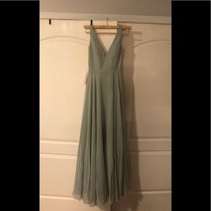 Bhldn Colby dress morning mist designer Jenny Yoo